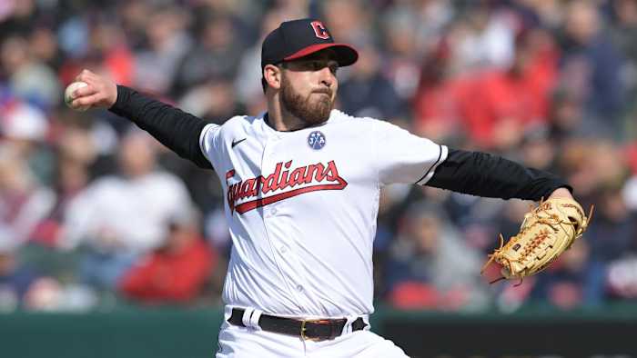 Cleveland Guardians pitcher Aaron Civale